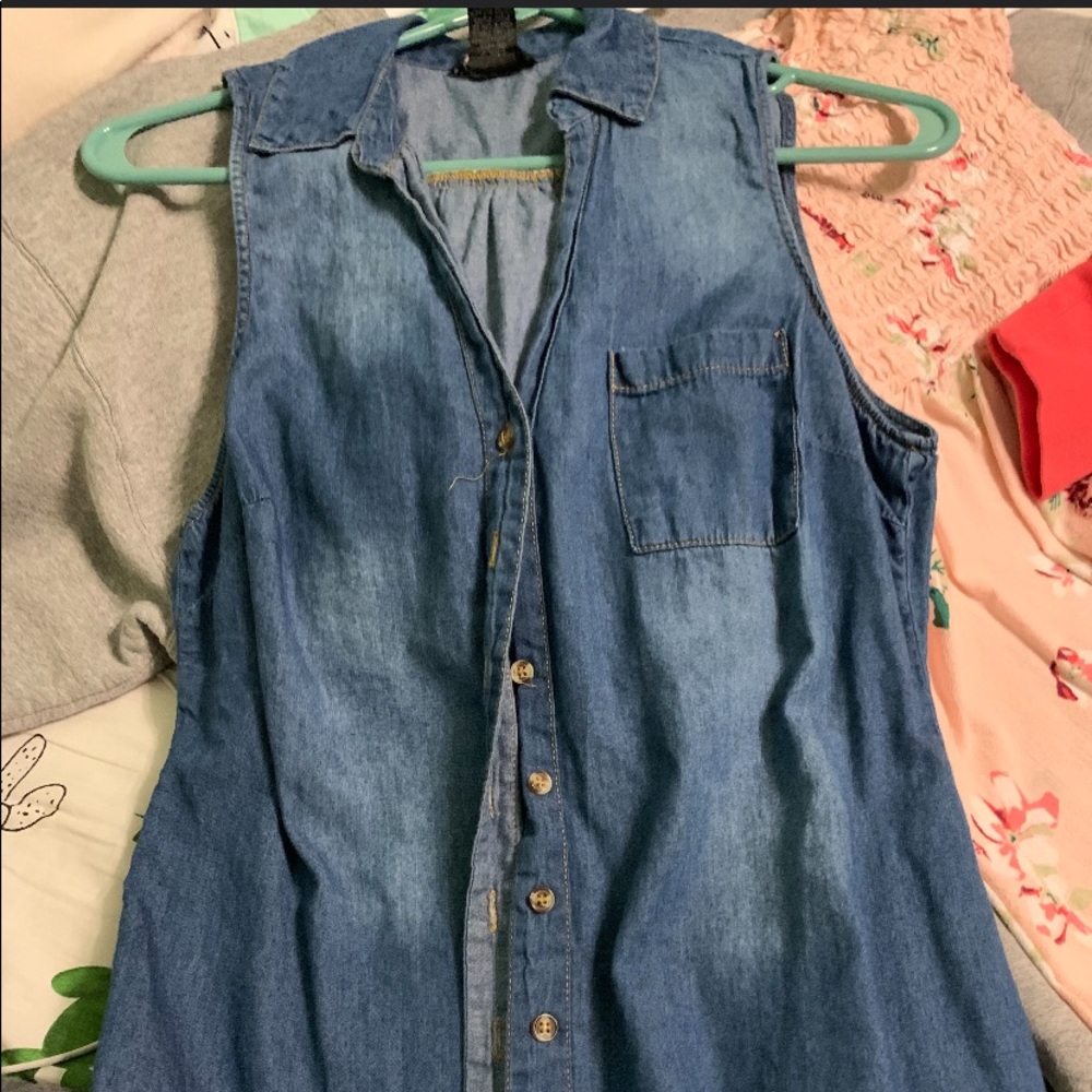 long denim jacket/shirt